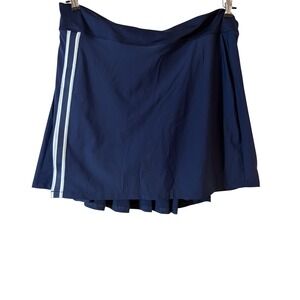 Freely Womens Navy Blue Pleated Back Tennis Skort Athletic Skirt XL tennis